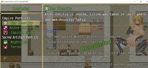 Tips and tricks (Cursed Armor II) .
